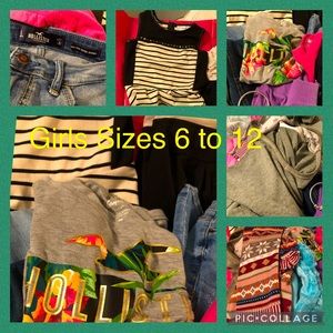 Box of Girls Clothing Sz 6-12, good to new cond.